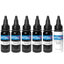 INTENZE Bob Tyrrell Advanced Black and Grey Tattoo Ink Formula Set 1oz * 6 bottles