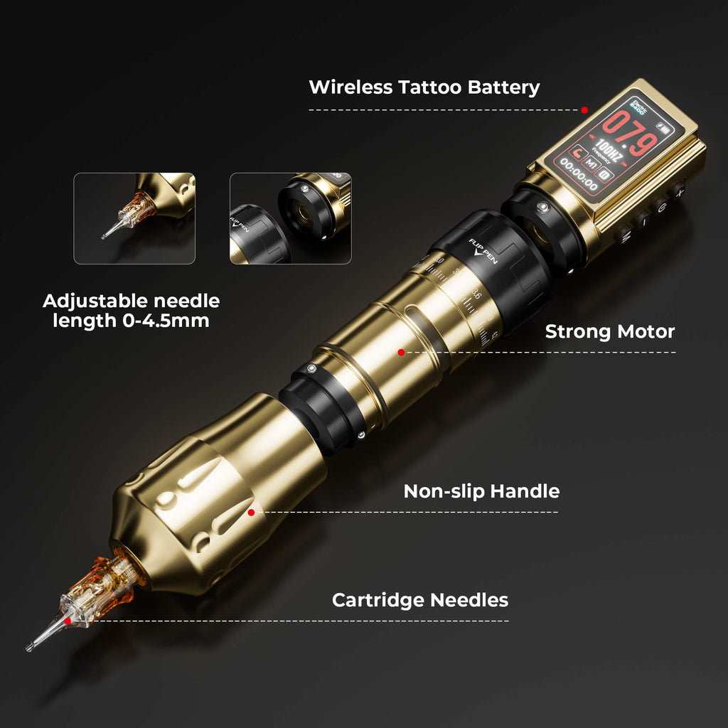CNC tattoo KIT- Professional E400 Wireless Pen Machine