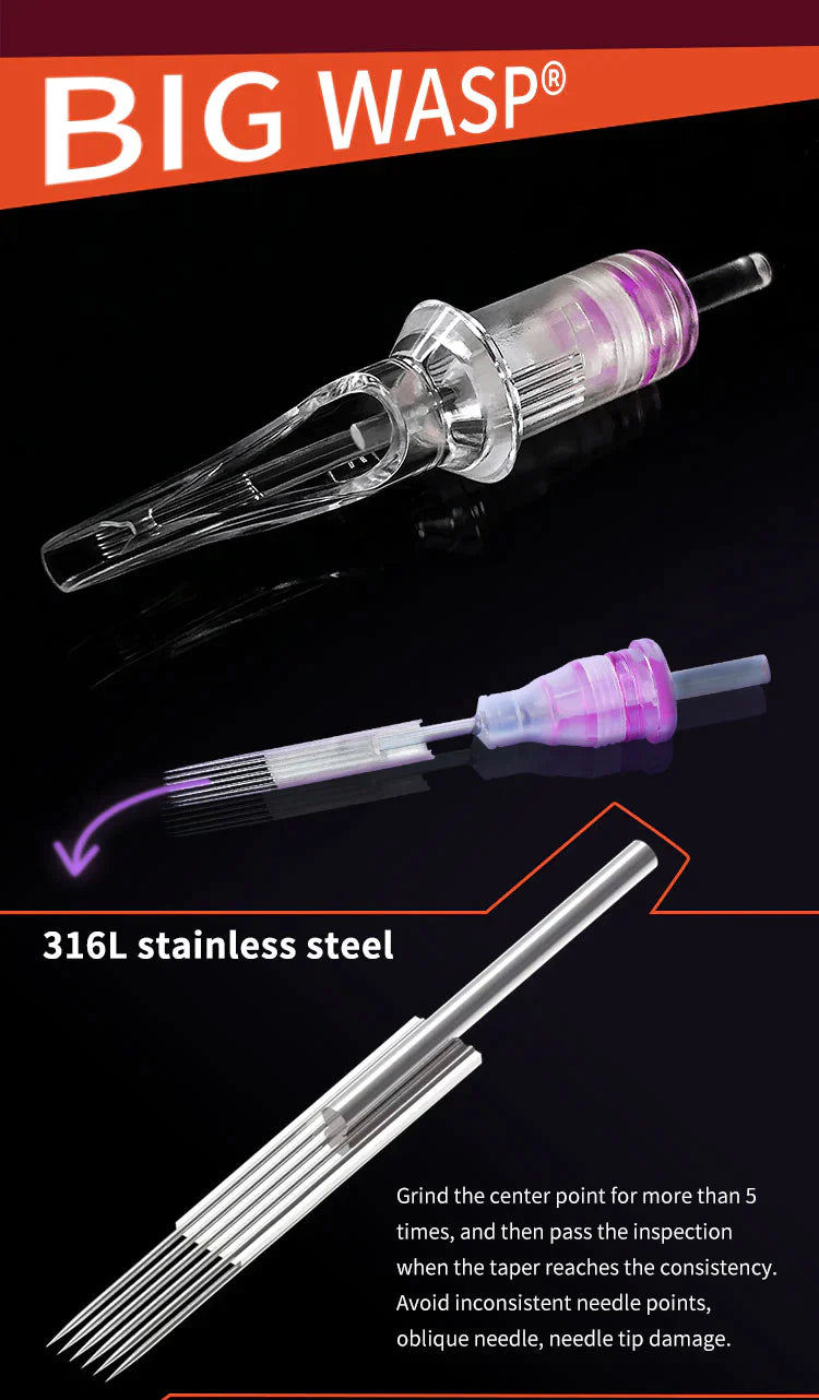 RS (20pcs) - BIGWASP Cartridges Needle