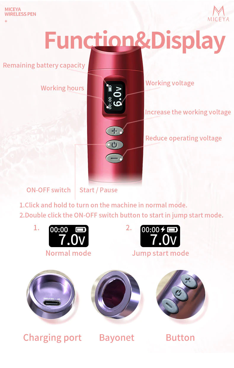 Miceya Tulipa Wireless Pen For PMU & Tattoo Secondary image