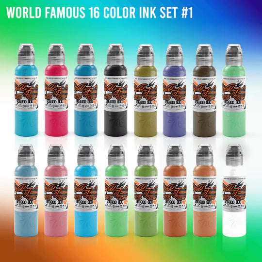 WORLD FAMOUS 16 COLOR INK #1 SET 1oz Main image