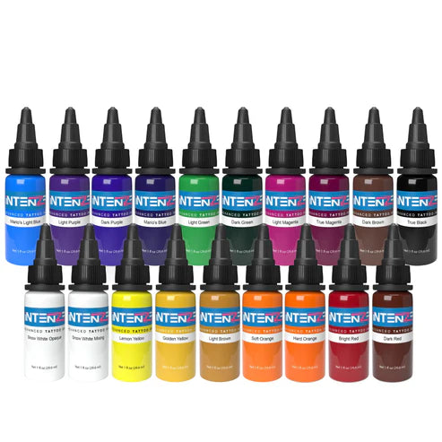 INTENZE 19 Color Tattoo Ink Set 1/2oz Main image
