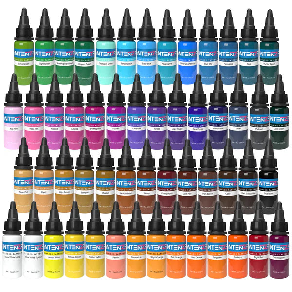 INTENZE 54 Color Set Tattoo Ink 1/2oz set Main image