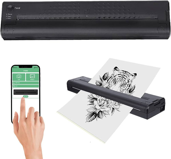 ATS886 Cordless Portable Tattoo Stencil  printer