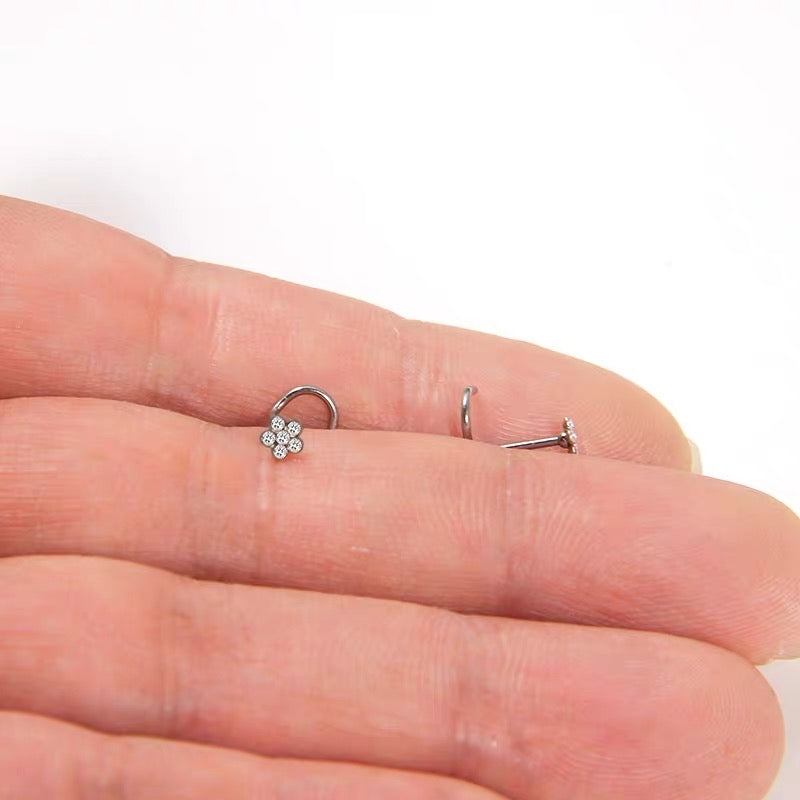 Nose Piercing Jewellery Twist Flower Secondary image