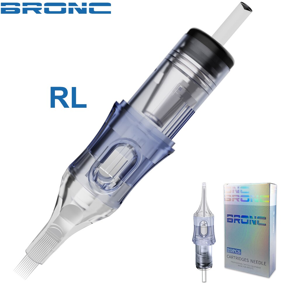 RL (20pcs) - BRONC Needle Cartridges Round Liner-