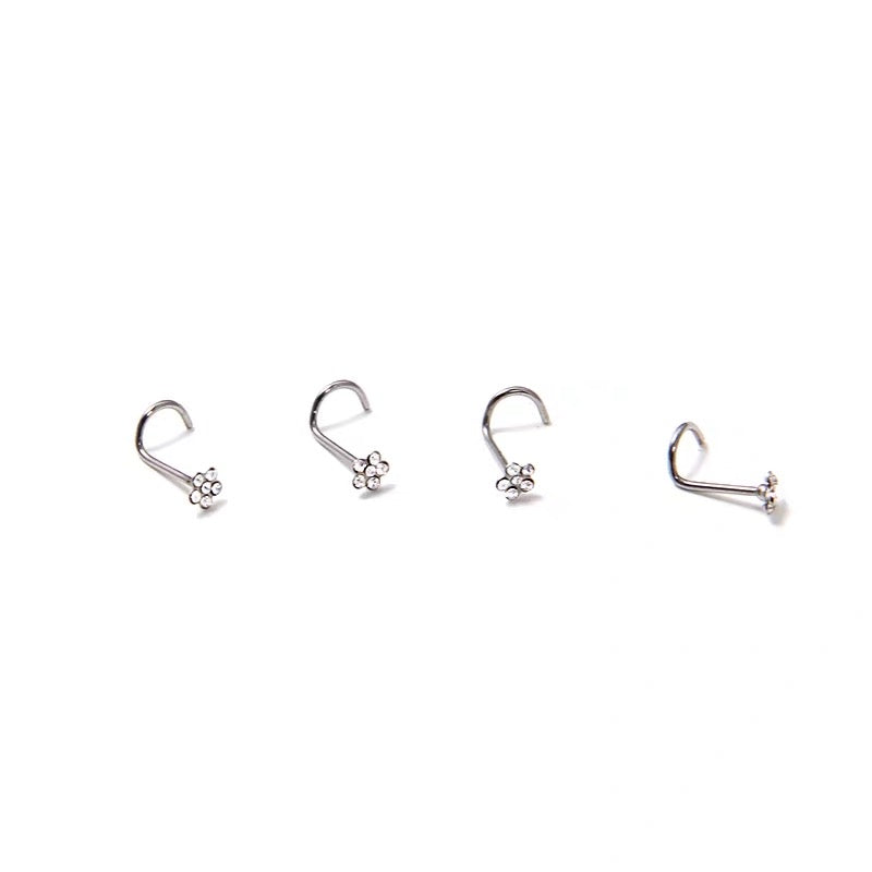 Nose Piercing Jewellery Twist Flower Main image