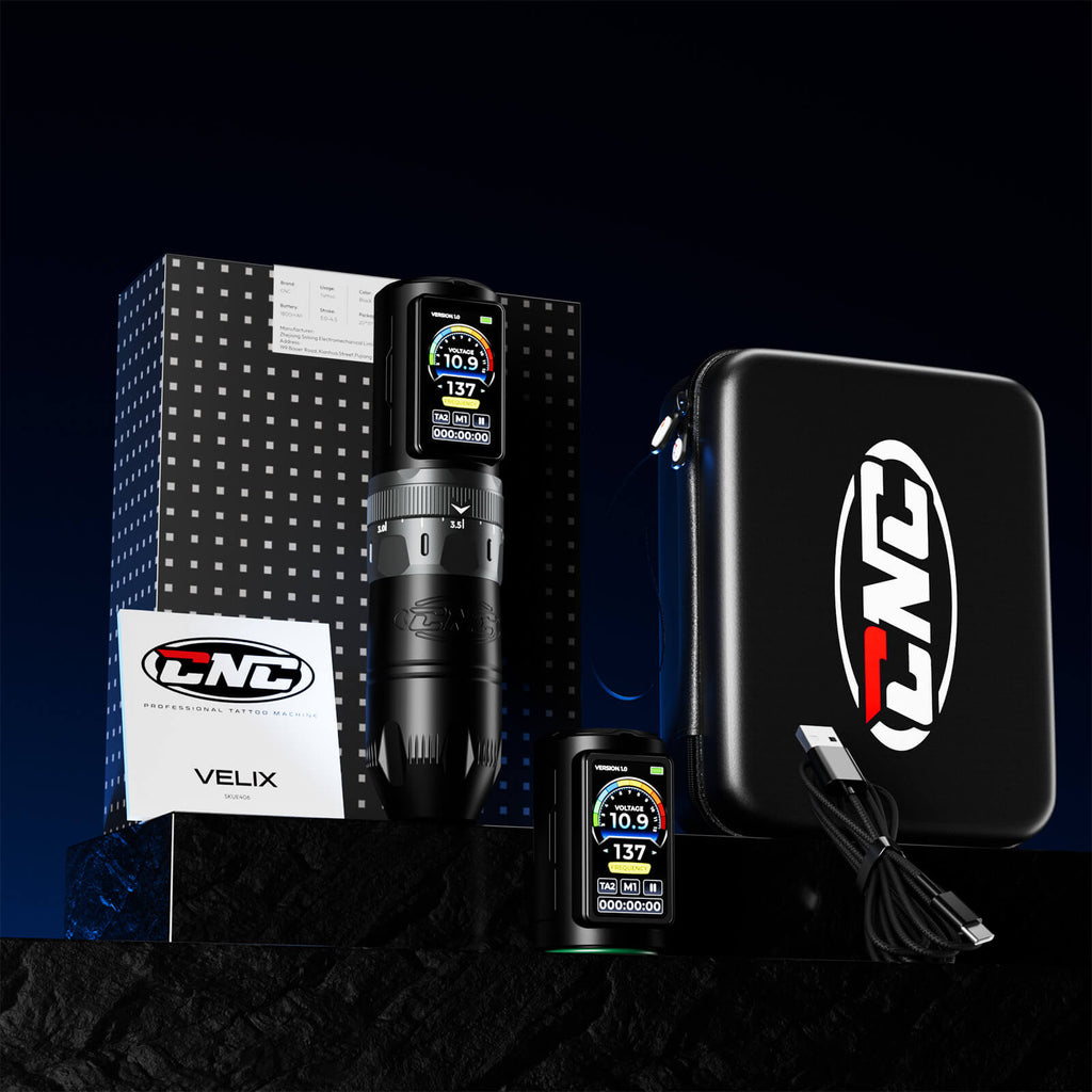 CNC VELIX Wireless Tattoo Machine – Smart Dual-Mode Tattoo & SMP Pen