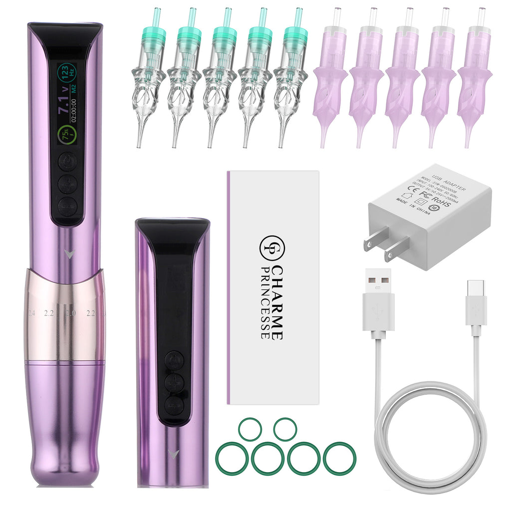 Charme Princess E451 Wireless PMU Machine — 800 mAh Battery, Type-C Rapid Charge, Adjustable Stroke