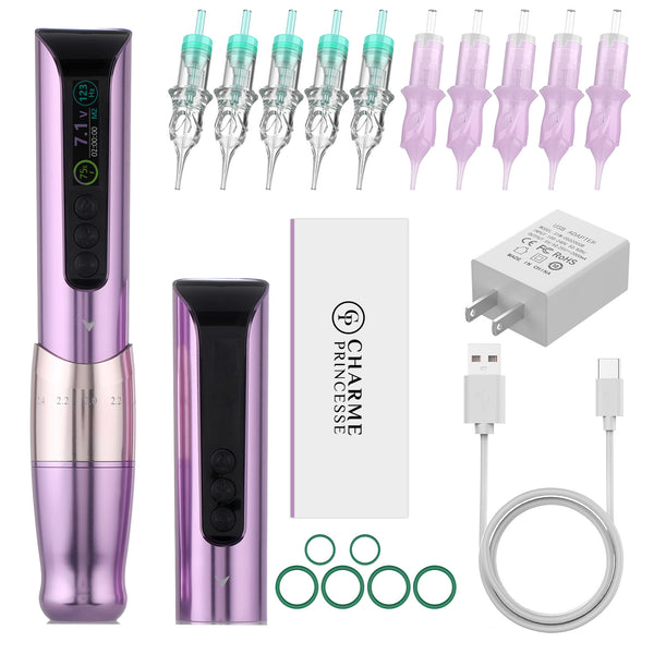 Charme Princess E451 Wireless PMU Machine — 800 mAh Battery, Type-C Rapid Charge, Adjustable Stroke