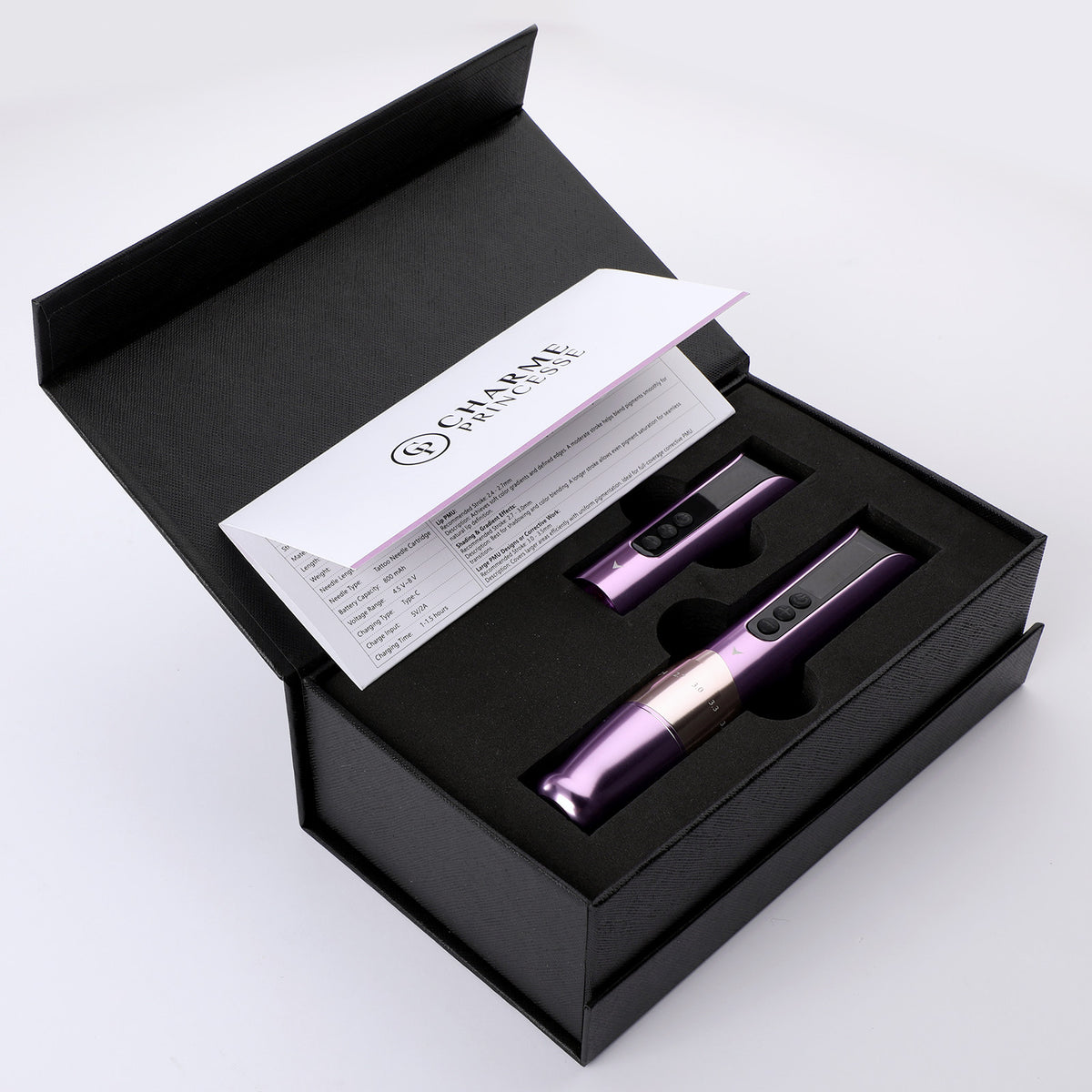 Charme Princess E451 Wireless PMU Machine — 800 mAh Battery, Type-C Rapid Charge, Adjustable Stroke