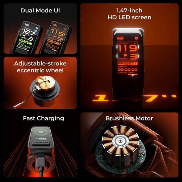 Hawink H1 Wireless Tattoo Pen Machine - Adjustable Stroke (3.5/4.0/4.5mm), Smart Color Screen, 1520mAh Battery Rotary Tattoo Machine