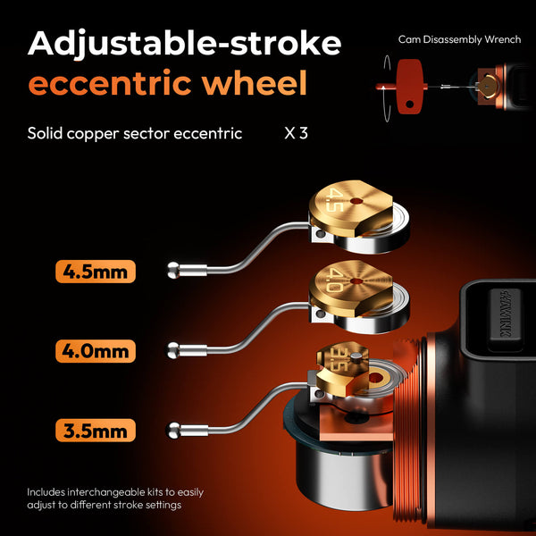 Hawink H1 Wireless Tattoo Pen Machine - Adjustable Stroke (3.5/4.0/4.5mm), Smart Color Screen, 1520mAh Battery Rotary Tattoo Machine