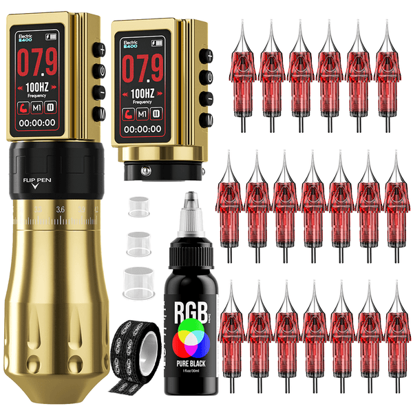 CNC E400 Professional Wireless Tattoo Machine Kit