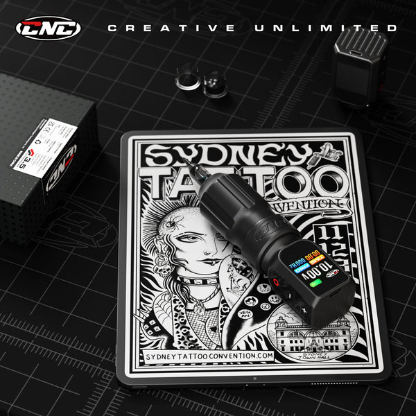 CNC E77 PRO Wireless Tattoo Pen Machine with 3200mAh Dual Batteries, LED Display, 4.0 Stroke, Coreless Motor — for Professionals & Beginners