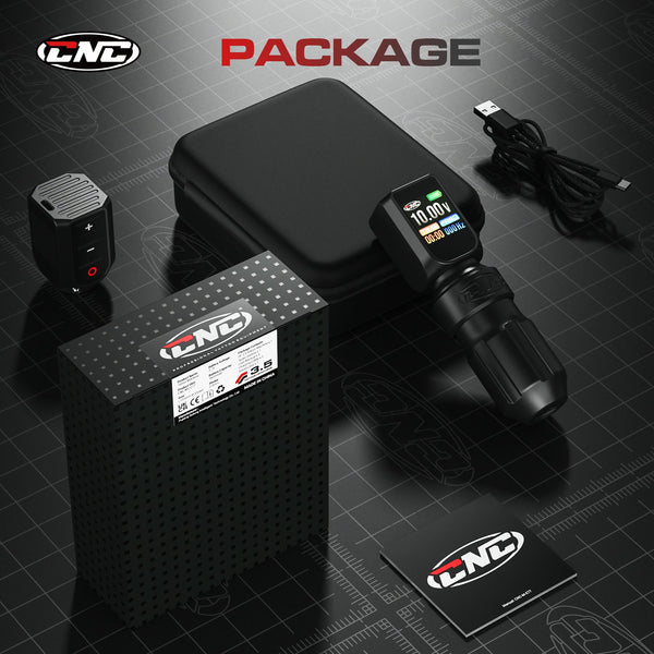 CNC E77 PRO Wireless Tattoo Pen Machine PACKAGE