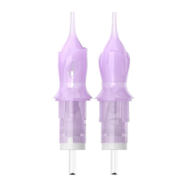 Permanent makeup round liner RL cartridges 20PCS with medical-grade tips, semi-transparent design, and universal compatibility