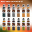 WORLD FAMOUS 12 color earth tone INK SET 1oz