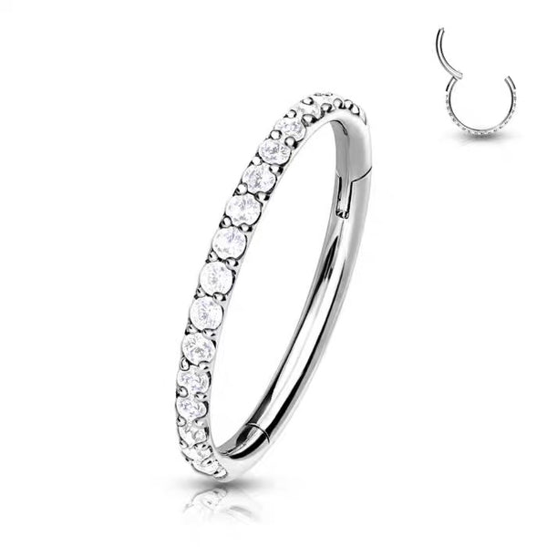 Side Diamond Ear Ring Piercing Jewellery