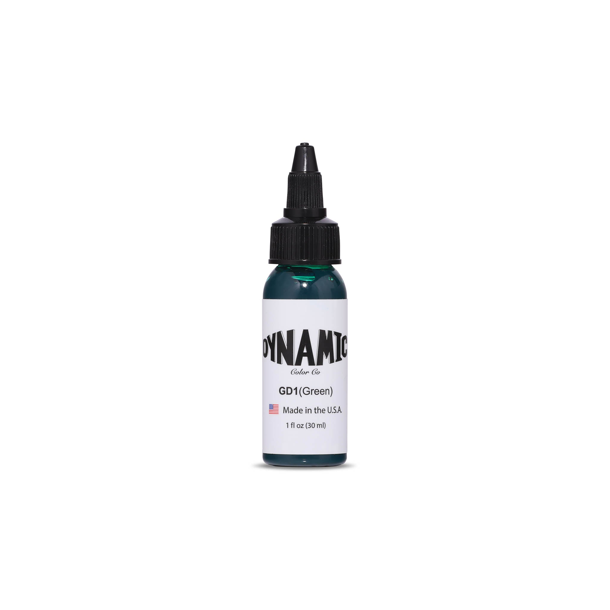 Dynamic Ink -Green Tattoo Ink - 1 oz. Bottle