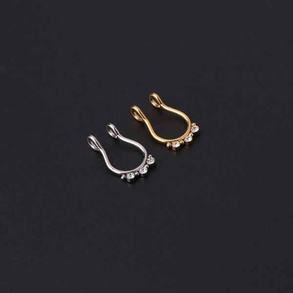Stainless Steel Fake/Temporary Septum Piercing Jewellery