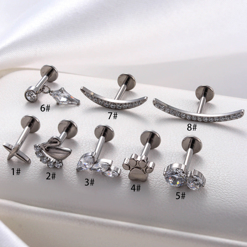 Titanium Ear Piercing Jewellery Secondary image