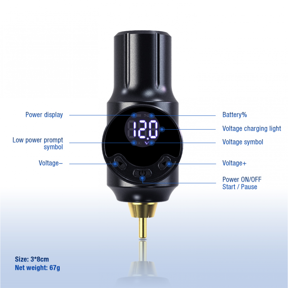 WIRELESS BATTERY TATTOO POWER SUPPLY Secondary image