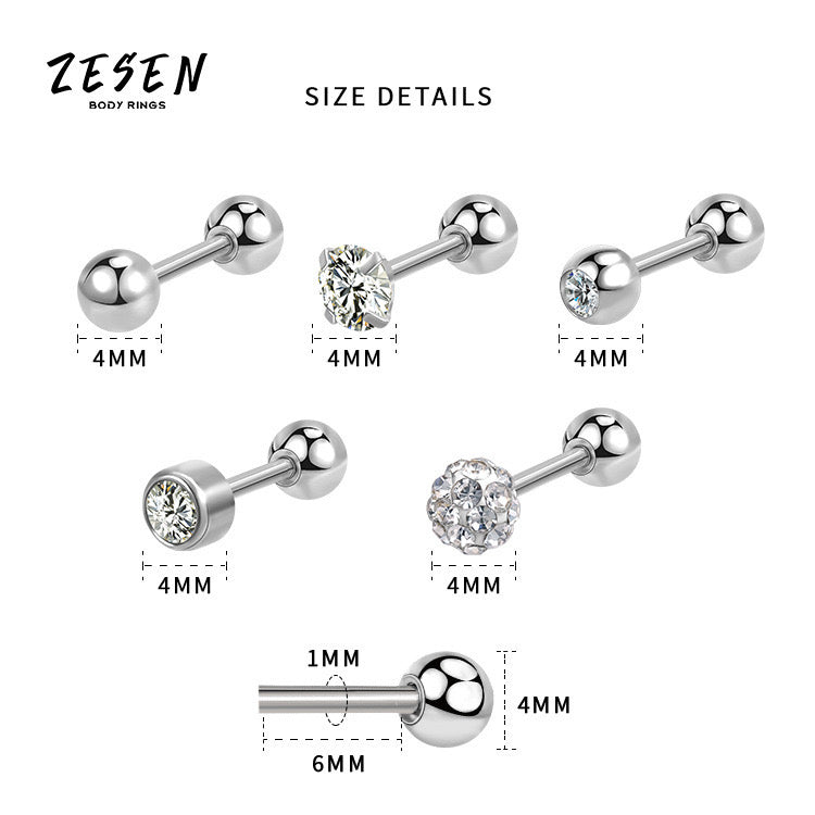 Titanium Ear Piercing Jewellery