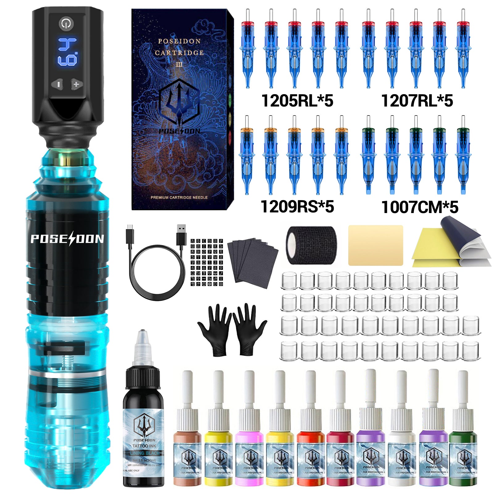 Poseidon Tattoo Beginner Kit No.2 Main image