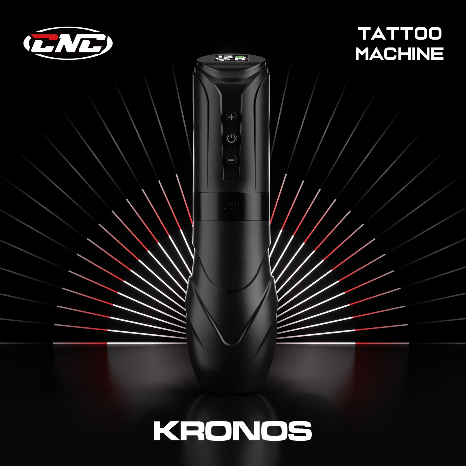 CNC KRONOS Wireless Tattoo Machine– 1900 mAh Battery, USB-C Rapid Charge, 4–12 V Adjustable & 7 Stroke Secondary image