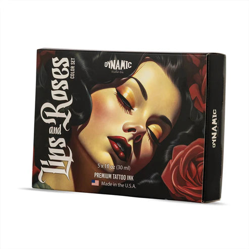 Dynamic Tattoo Ink Lips and Roses 1oz Color Set Main image