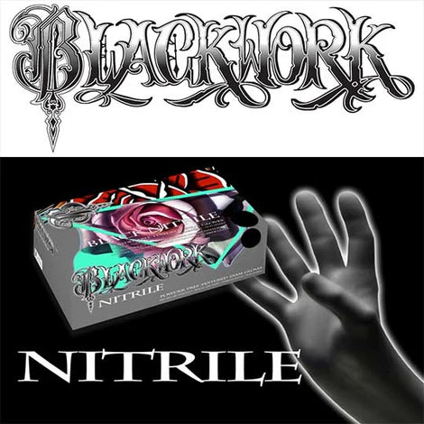 Black Nitrile Gloves (Box of 100 / Carton box ) Secondary image