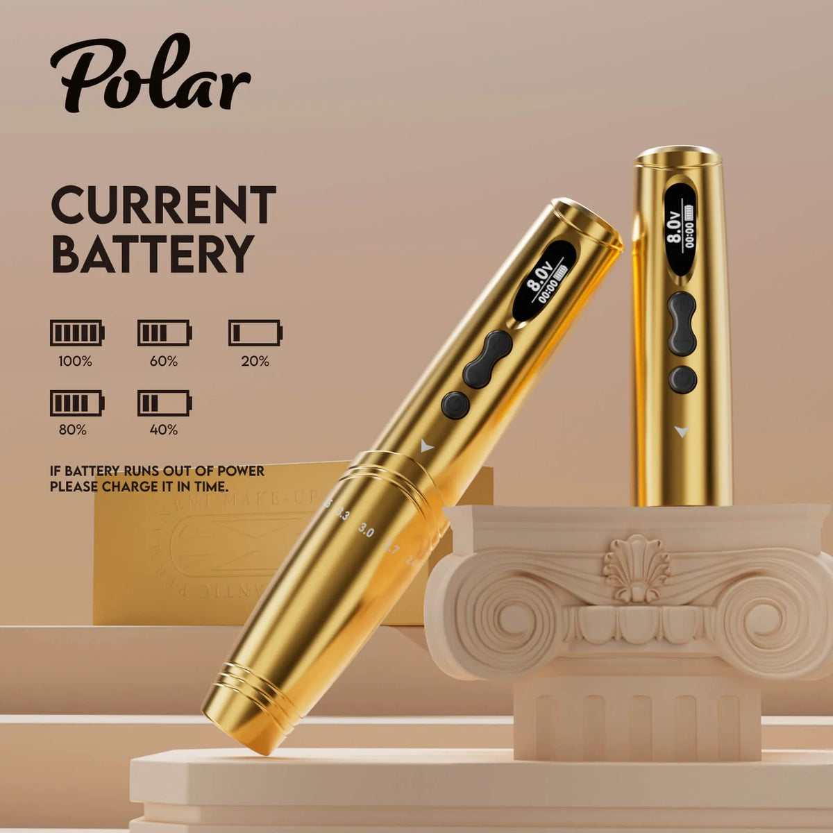 Quelle Polar Wireless PMU Machine — 800 mAh Battery, Type-C Rapid Charge, 5–8 V Adjustable & 7 Stroke