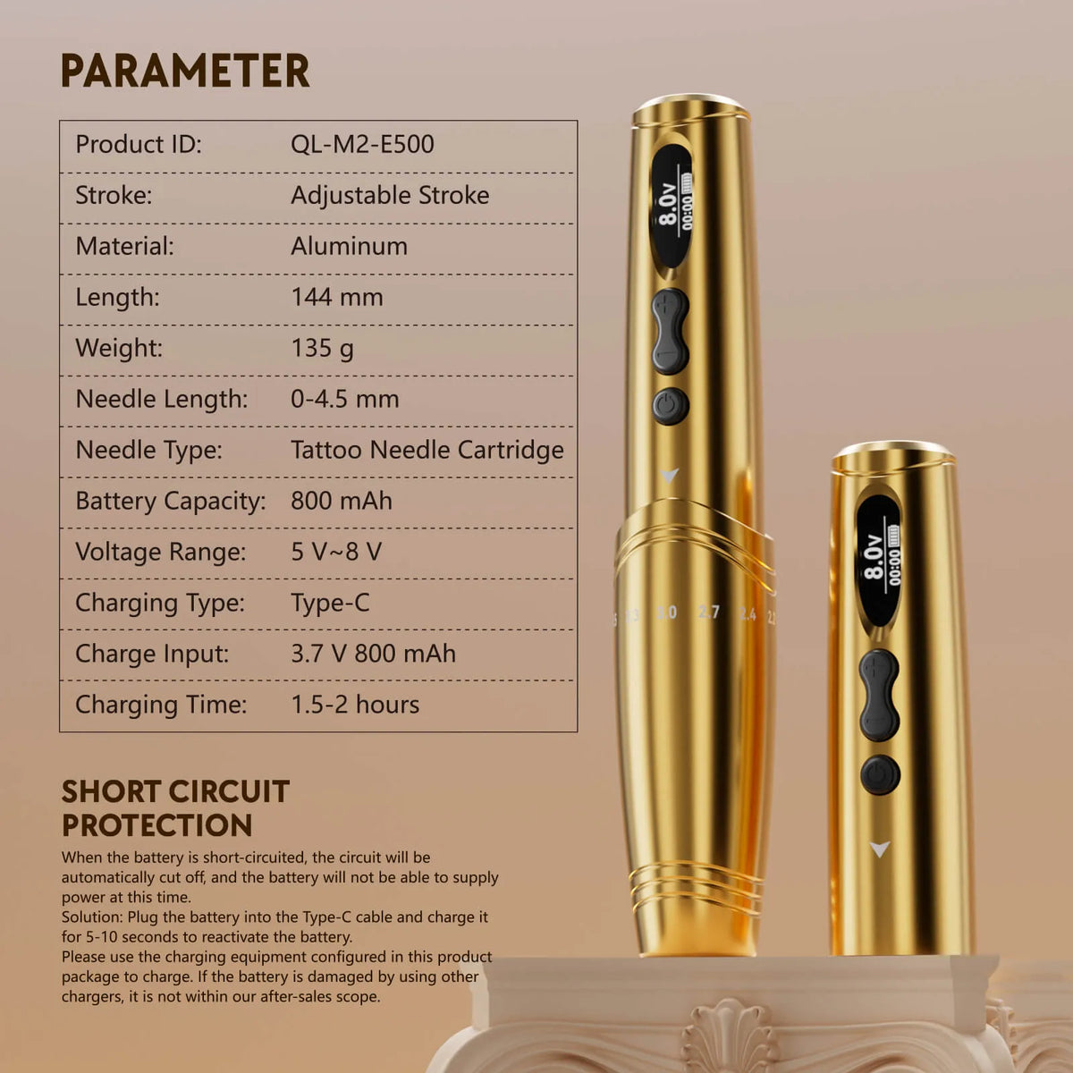 Quelle Polar Wireless PMU Machine — 800 mAh Battery, Type-C Rapid Charge, 5–8 V Adjustable & 7 Stroke