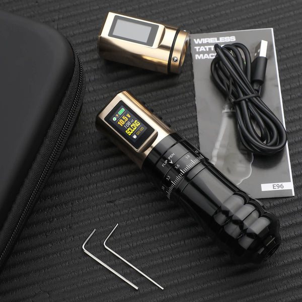 SOLONG Tattoo Machine E96 Digital Display & 7 Stroke Adjustable