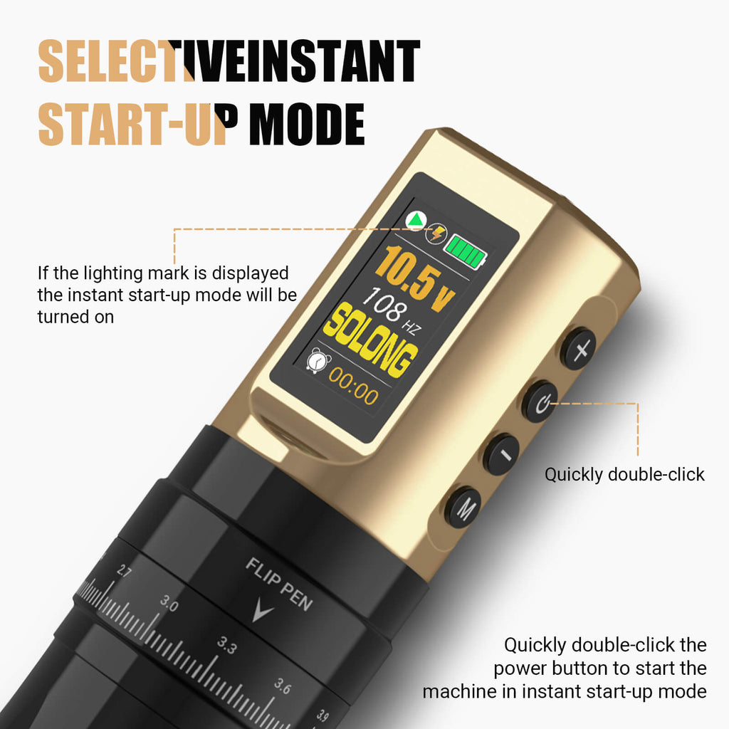 SOLONG Tattoo Machine E96 Digital Display & 7 Stroke Adjustable