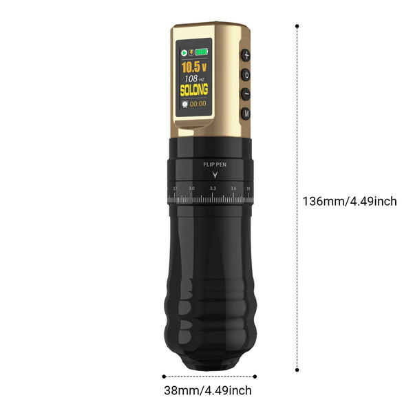 SOLONG Tattoo Machine E96 Digital Display & 7 Stroke Adjustable