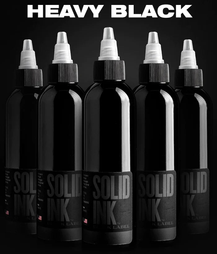 SOLID INK BLACK LABEL | HEAVY BLACK 1oz 2oz 4oz Main image