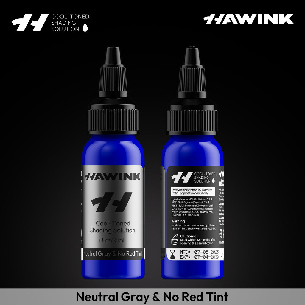 Hawink RGB Tattoo Ink Set 14 Colors and 2 Mixing Solution 1 oz(30ml)