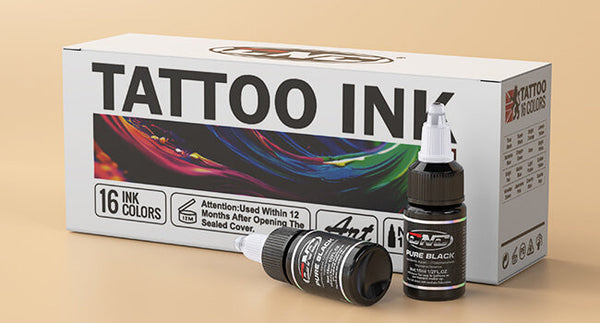 CNC 16 Colors Professional Tattoo Ink Set, 0.5oz/15ml Vibrant Color Collection