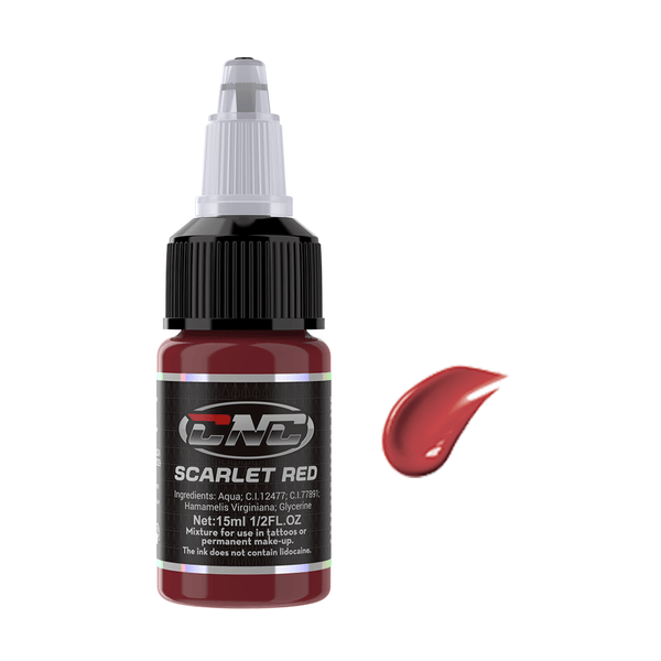 CNC Professional Tattoo Ink – 16 Vibrant Color Options, 0.5oz/15ml