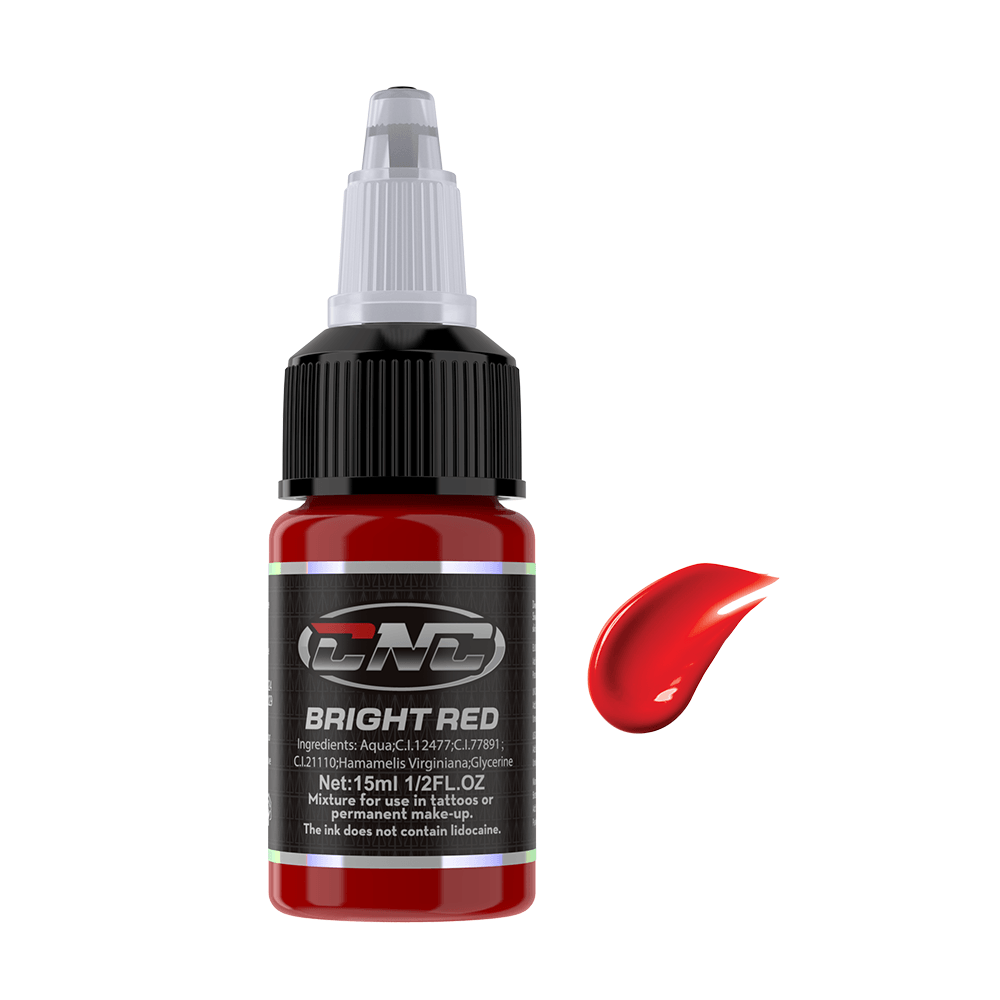 CNC Professional Tattoo Ink – 16 Vibrant Color Options, 0.5oz/15ml