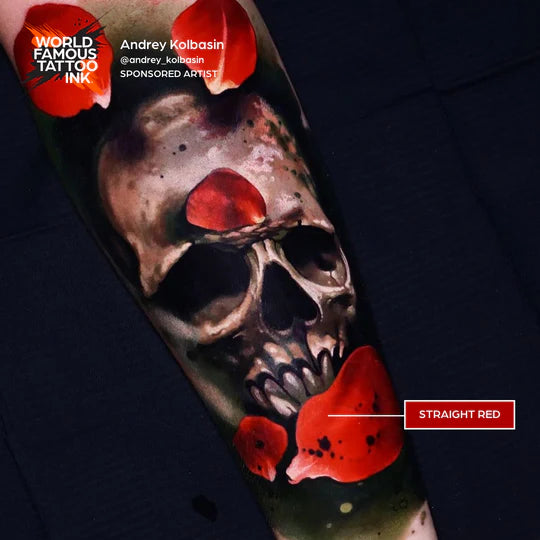 Straight Red — World Famous Tattoo Ink