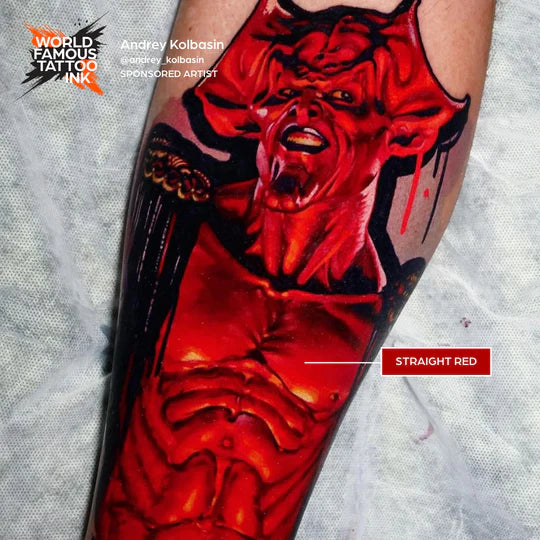 Straight Red — World Famous Tattoo Ink