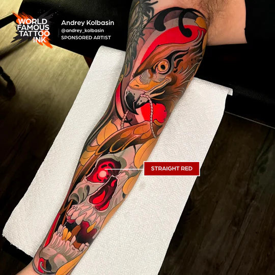 Straight Red — World Famous Tattoo Ink