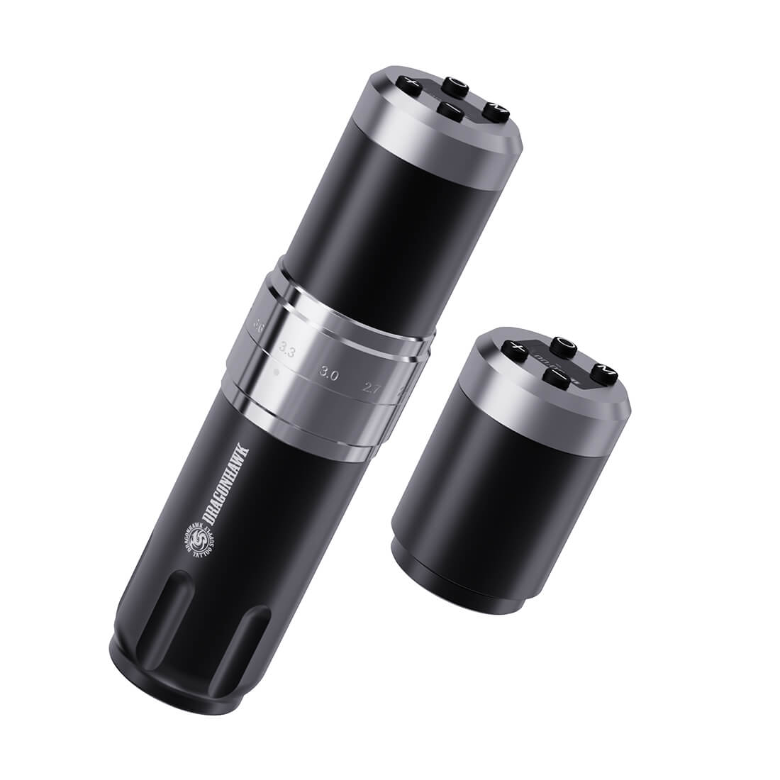 Dragonhawk Wireless Tattoo Pen Machine with 7 Stroke Length | Fold 3 | double battery Secondary image