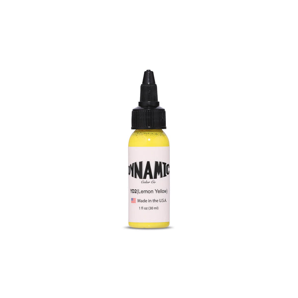 Dynamic Ink -Lemon Yellow Tattoo Ink - 1 oz. Bottle