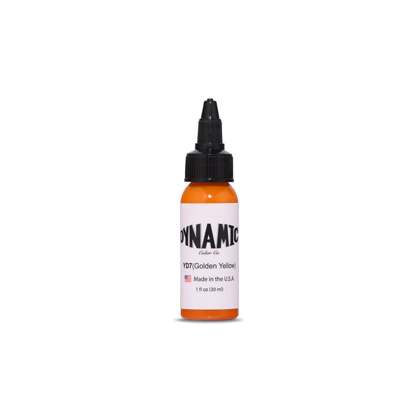 Dynamic Ink -Golden Yellow Tattoo Ink - 1 oz. Bottle