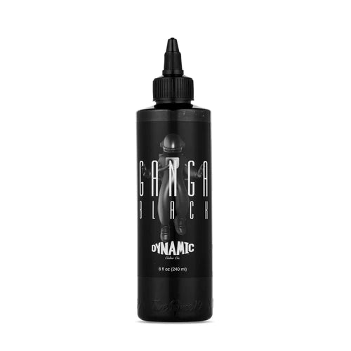 Dynamic GANGA Black Tattoo Ink - 8 oz. Bottle Main image