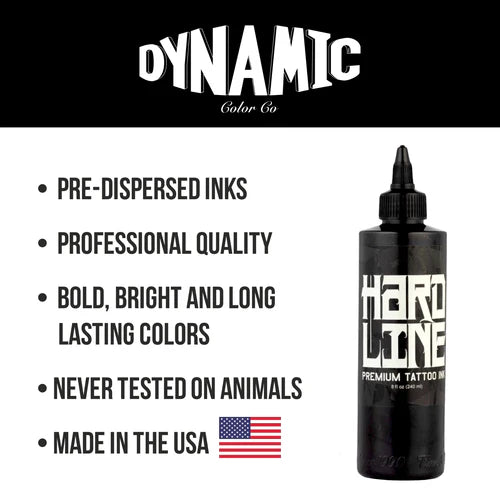 Dynamic Black HardLine Tattoo Ink 8oz Secondary image